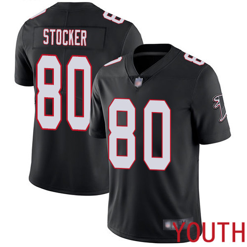 Atlanta Falcons Limited Black Youth Luke Stocker Alternate Jersey NFL Football #80 Vapor Untouchable->youth nfl jersey->Youth Jersey